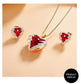 Jewelry Set Queen Red Angel Heart Jewelry Set | Swarovski® Crystals freeshipping - D' Charmz