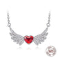 Angel Dream Wings Necklace | S925 Silver Swarovski® - Necklace - D’ Love • Swarovski Crystal - D’ Charmz