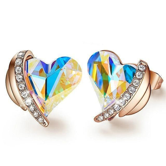 Angel Eternal Love Earrings | Swarovski® Crystal - Earrings - D’ Love • Swarovski Crystal - D’ Charmz