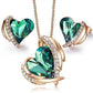 Angel Eternal Love Jewel Set | Swarovski® Crystal - Green Gold - Jewelry Set - D’ Love • Swarovski Crystal - D’ Charmz