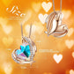 Angel Eternal Love Necklace | Rhodium - Necklace - D’ Love • Swarovski Crystal - D’ Charmz