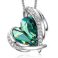 Angel Eternal Love Necklace | Swarovski® Crystal - Green - Necklace - D’ Love • Swarovski Crystal - D’ Charmz