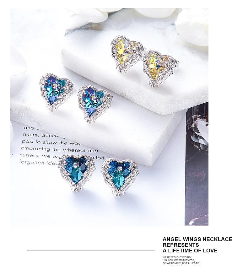 Angel Heart Jewel Set | SWAROVSKI® Crystal – D' Charmz