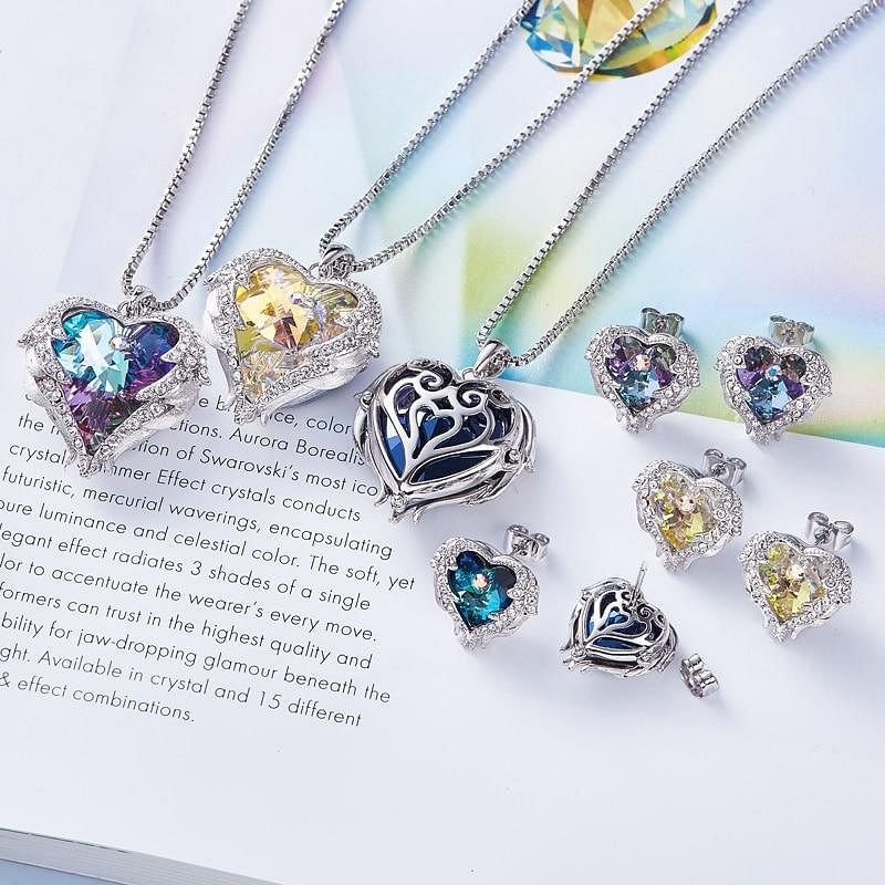 Angel Heart Jewel Set - Jewelry Set - Swarovski Crystal