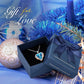 Angel Heart Necklace - Blue Gold In Box - Necklace - D’ Love • Swarovski Crystal - D’ Charmz