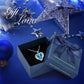Angel Heart Necklace - Blue In Box - Necklace - D’ Love • Swarovski Crystal - D’ Charmz