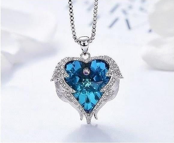 Angel Heart Necklace - Necklace - Swarovski Crystal