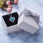 Angel Heart Necklace - Blue plus box - Necklace - Swarovski Crystal