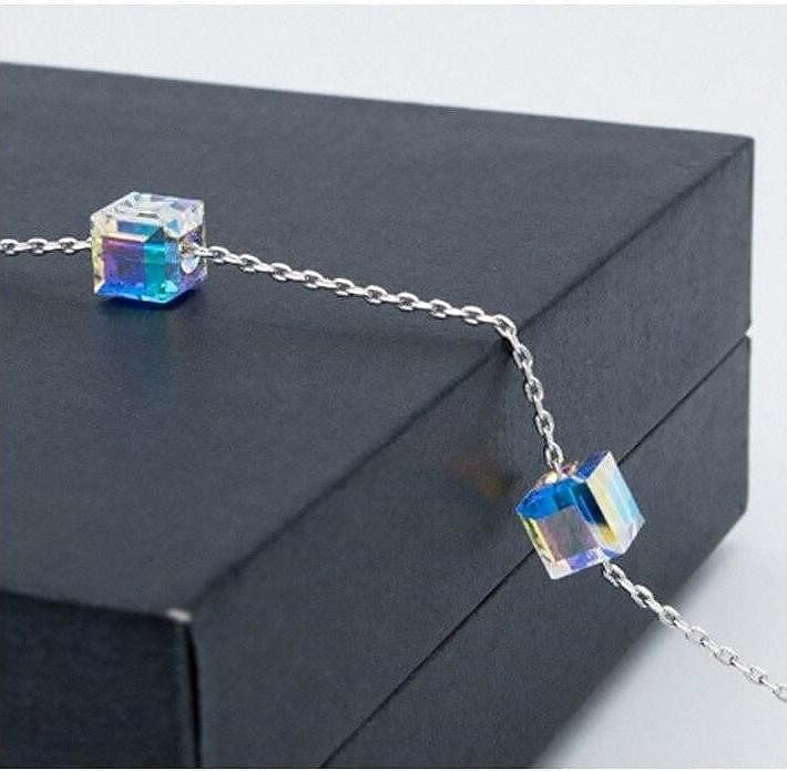 Aurore Cube Beads Bracelet - Bracelet - Swarovski Crystal