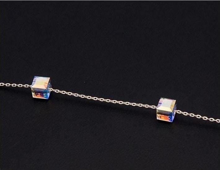 Aurore Cube Beads Bracelet - Bracelet - Swarovski Crystal