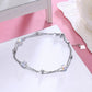 Aurore Cube Double Chain Bracelet | 925 Silver - Bracelet - Swarovski Crystal