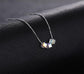 Aurore Cube Beads Necklace | 925 Silver - Necklace - Swarovski Crystal - Elegant - Aurore Boreale