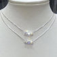 Aurore Cube Beads Necklace | 925 Silver - Necklace - Swarovski Crystal - Elegant - Aurore Boreale