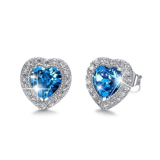 Birth Stone Earrings | Swarovski® Crystal - Mar - Earrings - D’ Love • Swarovski Crystal - D’ Charmz