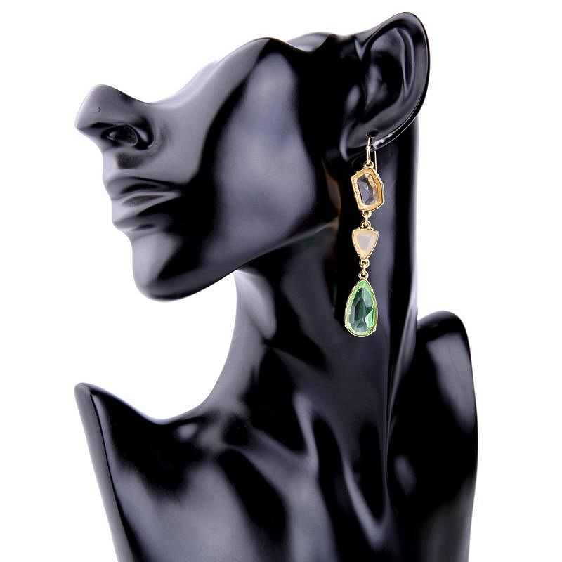 Earrings Classic Light Crystal Glass Water Drop Earrings freeshipping - D' Charmz