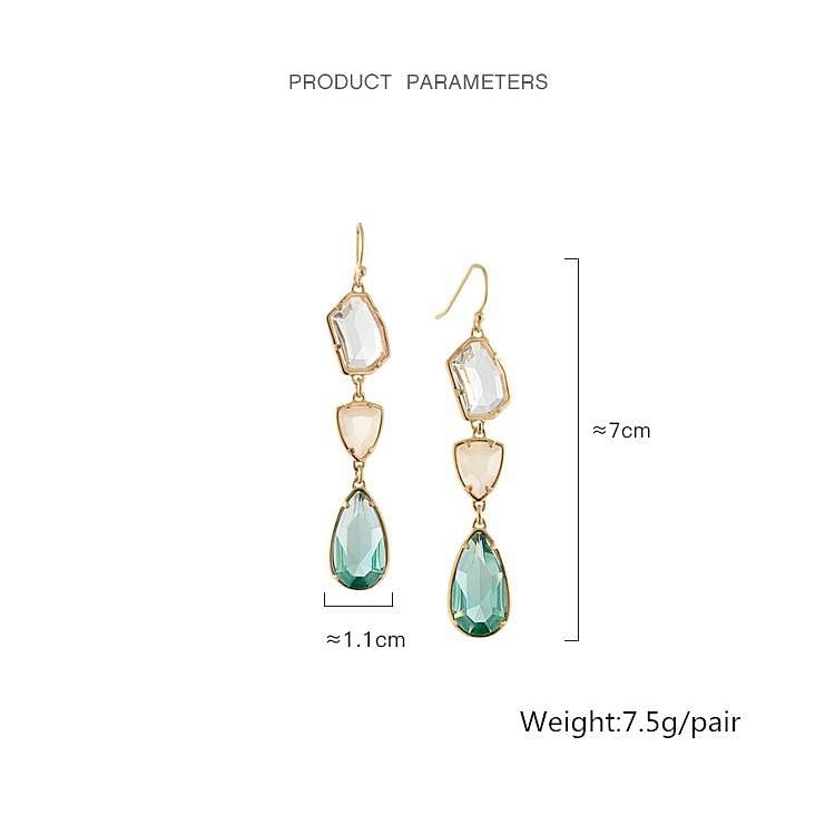 Earrings Classic Light Crystal Glass Water Drop Earrings freeshipping - D' Charmz