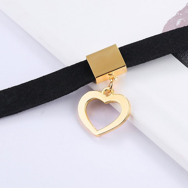 Necklace Cool Heart Choker freeshipping - D' Charmz