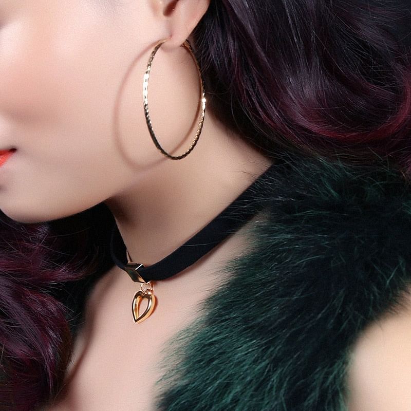 Necklace Cool Heart Choker freeshipping - D' Charmz