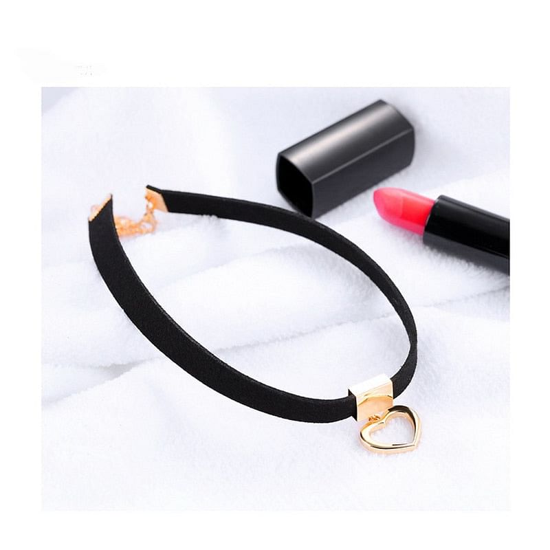 Necklace Cool Heart Choker freeshipping - D' Charmz