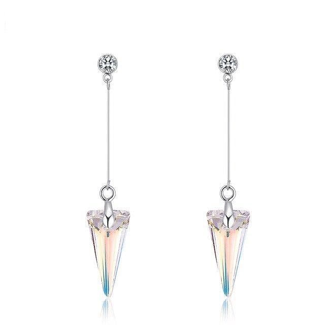 Crystals From Swarovski Spike Pendant Drop Earrings | Swarovski®Crystal - Crystal Aurora Boreale AB - Earrings - Swarovski Crystal - D’ 