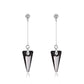 Crystals From Swarovski Spike Pendant Drop Earrings | Swarovski®Crystal - Crystal Silver Night SINI - Earrings - Swarovski Crystal - D’ 