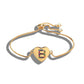 Cubic Zirconia Alphabet Letter Charm Bracelet - B / adjustable - Bracelet - Trendy - D’ Charmz