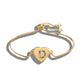 Cubic Zirconia Alphabet Letter Charm Bracelet - D / adjustable - Bracelet - Trendy - D’ Charmz