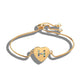 Cubic Zirconia Alphabet Letter Charm Bracelet - H / adjustable - Bracelet - Trendy - D’ Charmz