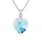 Heart Drop Necklace | Swarovski® Crystal - Aquamarine - Necklace - D’ Love • Swarovski Crystal - D’ Charmz