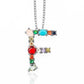 Initial Letter Crystal Rhinestones Pendant Necklace - Necklace - Trendy - D’ Charmz