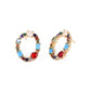 Initial Letter Crystal Rhinestones Stud Earrings - O - Earrings - Statement Earrings • Trendy - D’ Charmz
