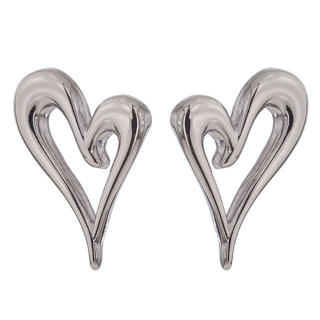 Lovisa Hollow Metal Love Earrings - Free Shipping - D' Charmz