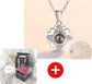 Luxe Rosy Jewel Box ❤ I LOVE YOU 100 Languages Necklace ❤ - Grey / Flower Style 14 - Necklace - D’ Love • Jewelry Box • Mother’s Day - D’ 