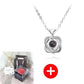 Luxe Rosy Jewel Box ❤ I LOVE YOU 100 Languages Necklace ❤ - Grey / Hearts Style 8 - Necklace - D’ Love • Jewelry Box • Mother’s Day - D’ 