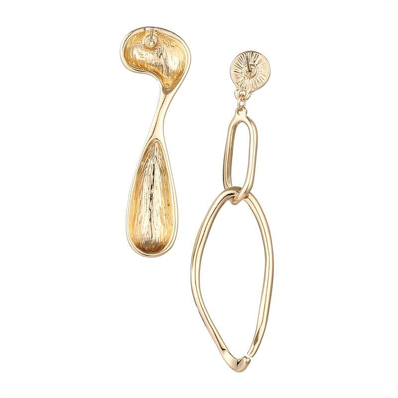 Luxury New Fashion Asymmetrical Dangle Earrings - Earrings - Chic & Glam • Statement Earrings • Trendy - D’ Charmz