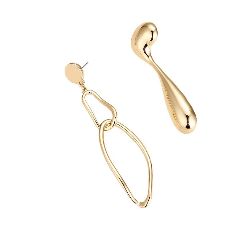 Luxury New Fashion Asymmetrical Dangle Earrings - Earrings - Chic & Glam • Statement Earrings • Trendy - D’ Charmz