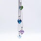 Mini Heart Necklace - Necklace - Swarovski Crystal - Crystal AB - Bermuda Blue - Aurore Boreale - Vitrail Light