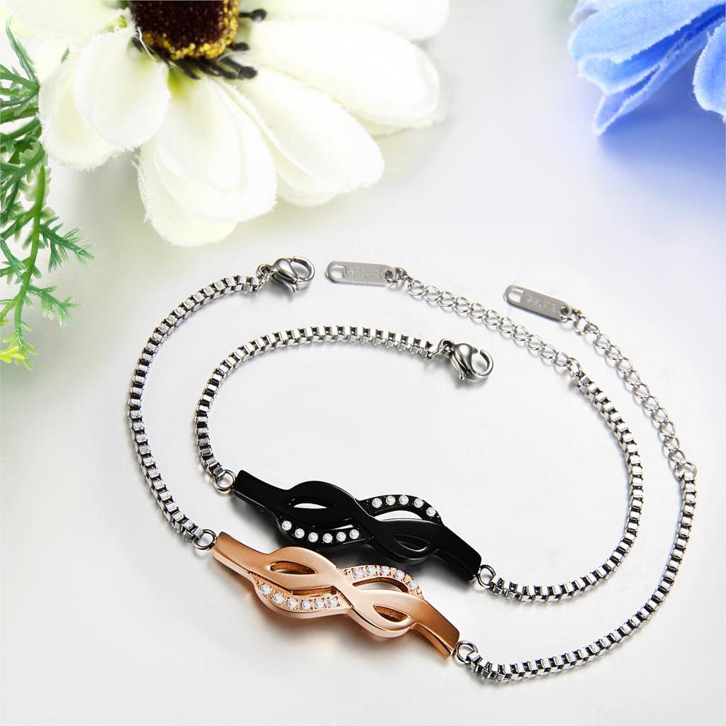 Bracelet Infinity Love CZ Crystal Bracelet | Couple Bracelets freeshipping - D' Charmz