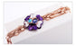 Bracelet Flower Blossom Purple Crystal Opal Bracelet | Austrian Rhinestone freeshipping - D' Charmz