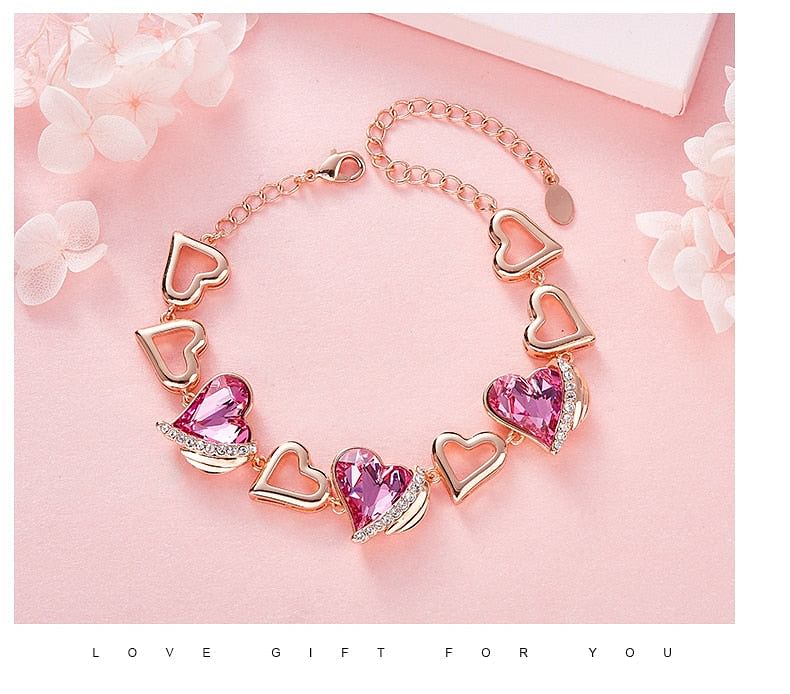 Bracelet Love Angel Bracelet | Swarovski® Crystal freeshipping - D' Charmz