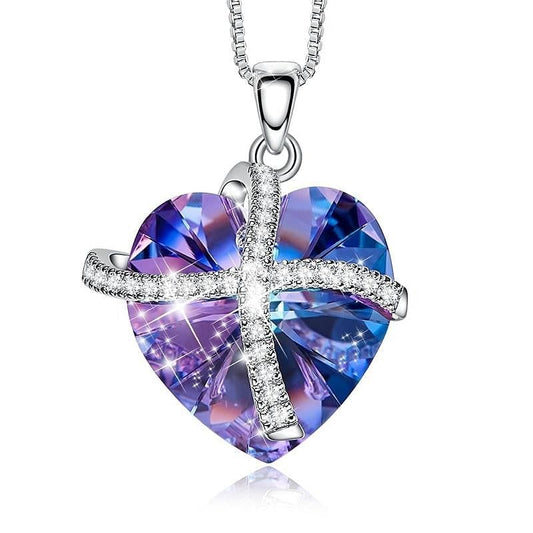 Necklace Gift Me Your Heart Necklace | Swarovski® Crystal freeshipping - D' Charmz