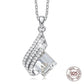 Necklace Luxe Flying Wings Necklace | S925 Silver Zircon Crystal freeshipping - D' Charmz
