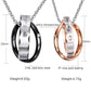 Necklace Interlocked "Always Be With You" Couple Necklace freeshipping - D' Charmz