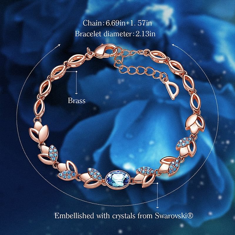 Bracelet Rose Story Bracelet | Swarovski®Crystal freeshipping - D' Charmz