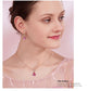 Earrings Rose Heart Earrings | Swarovski® Crystal freeshipping - D' Charmz