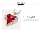 Necklace Queen Red Angel Heart Necklace | Swarovski® Crystals freeshipping - D' Charmz