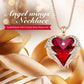 Necklace Queen Red Angel Heart Necklace | Swarovski® Crystals freeshipping - D' Charmz
