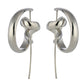 Paola Irregular Metal Stud Statement Earrings