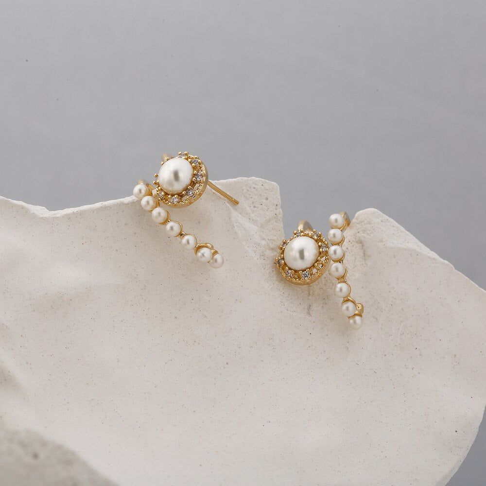 Lumia Korean Imitation Pearls Stud Earrings