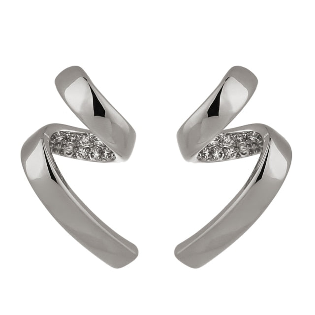 Twyla Fashion Irregular Twisted Charm Gold Stud Earrings